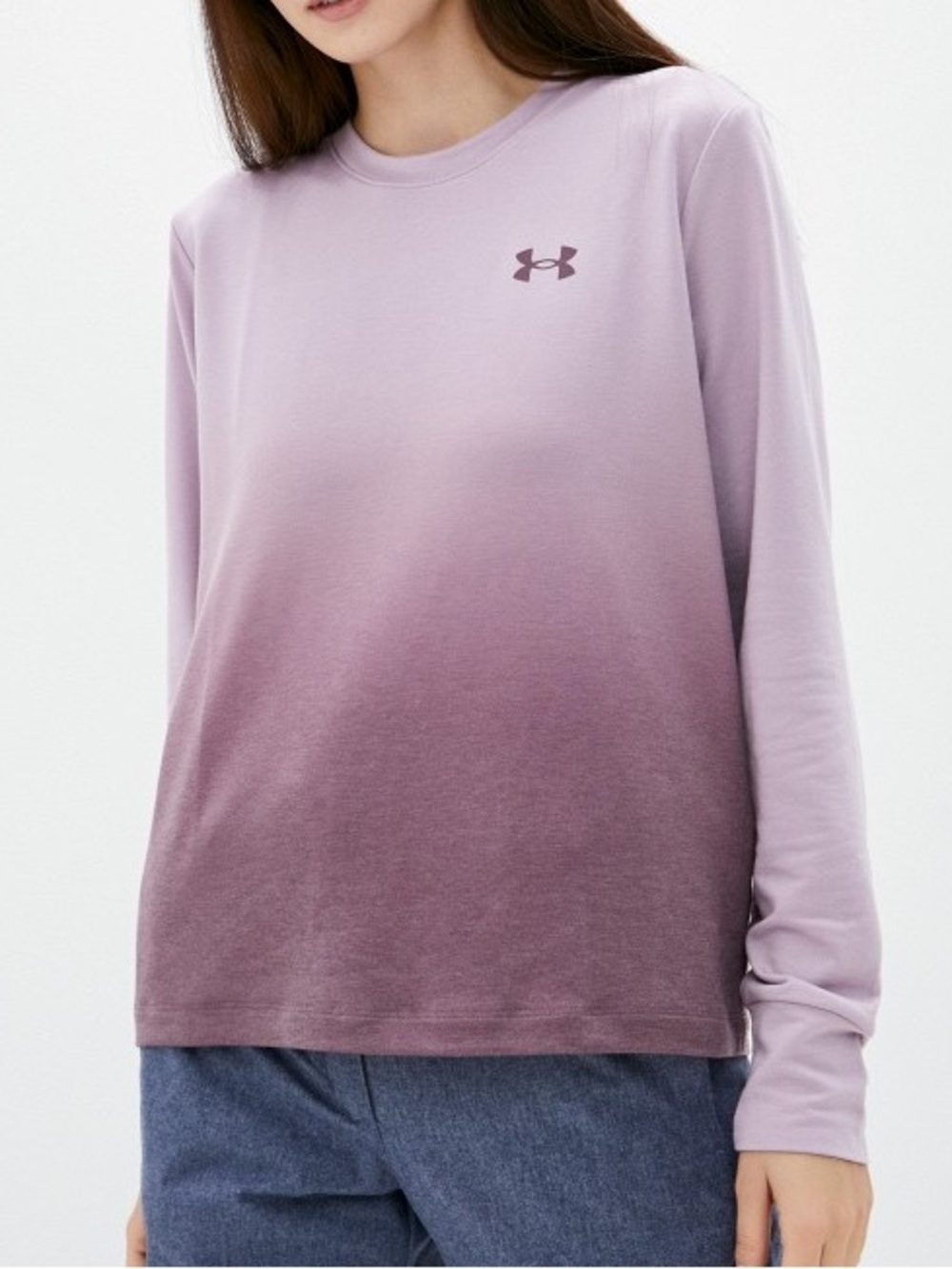 Under Armour Loose Fit Long Sleeve Performance Top Purple Size 1X